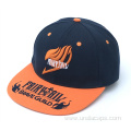 Snapback cap with embossed artwork